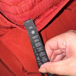 Lululemon Burnt Orange Pace Breaker Shorts